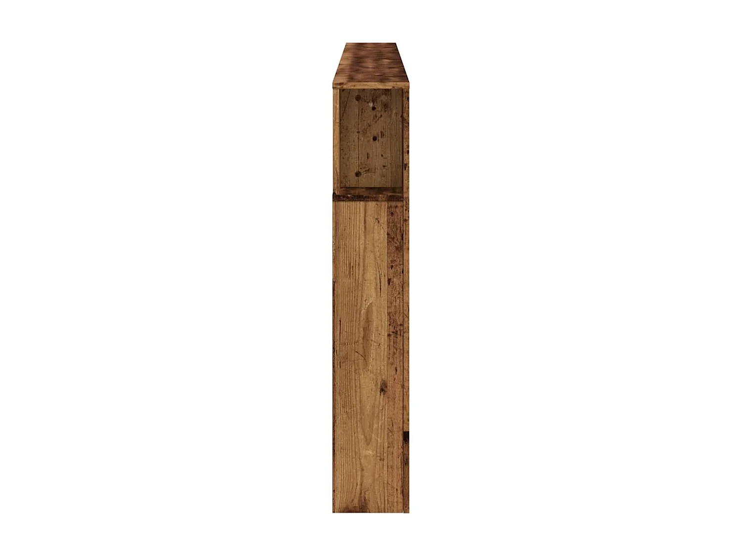 LED-Kopfteil Altholz-Optik 220x18,5x103,5 cm Holzwerkstoff