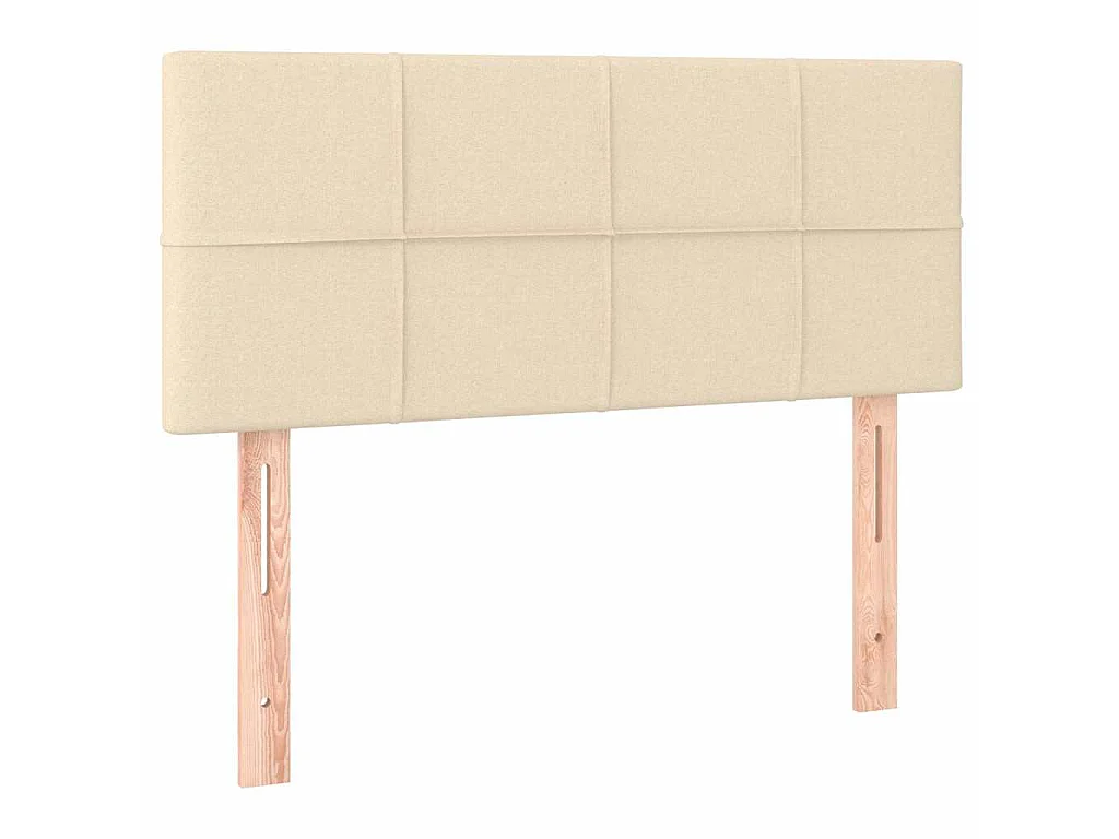 Tête de lit à LED Crème 100x5x78/88 cm Tissu