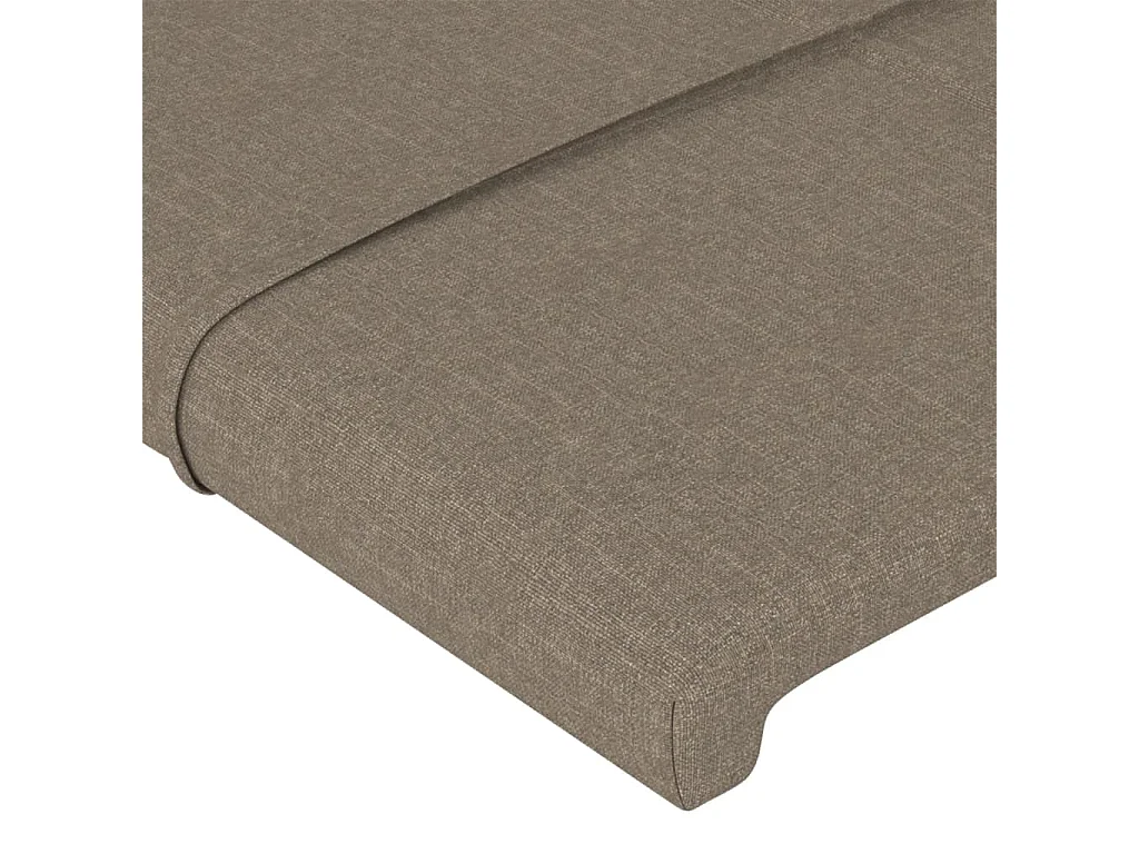 Testiera Tortora 144x5x78/88 cm in Tessuto