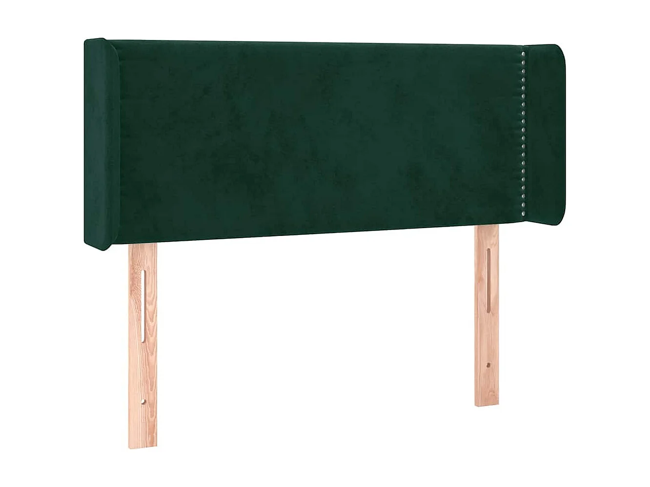 Hoofdbord met randen 83x16x78/88 cm fluweel donkergroen