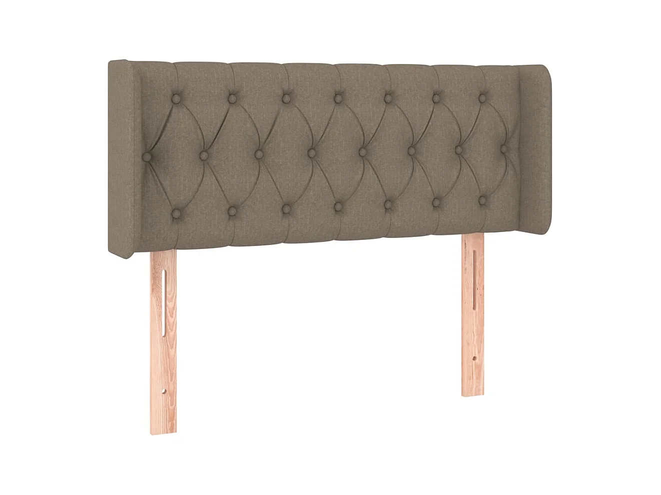 Tête de lit avec oreilles Taupe 103x16x78/88 cm Tissu