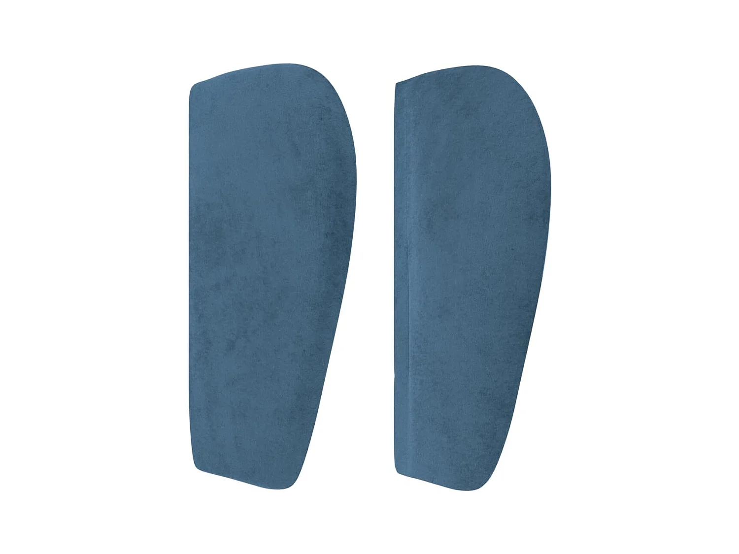 Kopfteil mit Ohren Dunkelblau 103x23x78/88 cm Samt