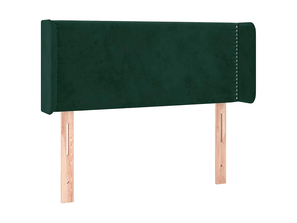 Tête de lit à LED Vert foncé 83x16x78/88 cm Velours