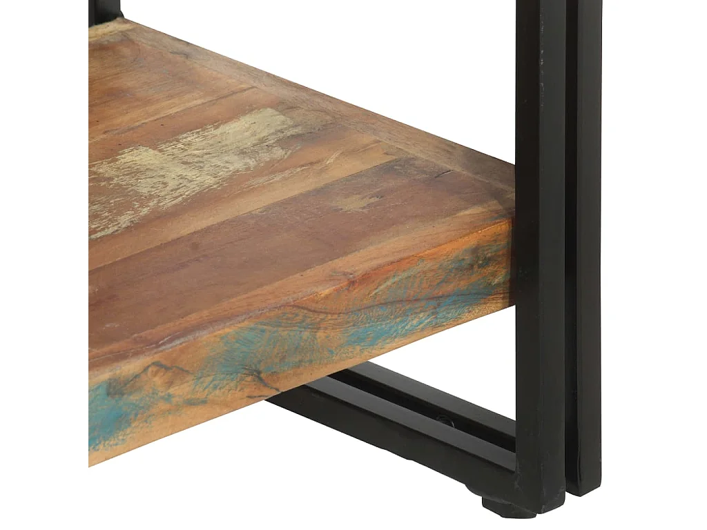 Bücherregal 5 Fächer 140x30x180 cm Altholz Massiv