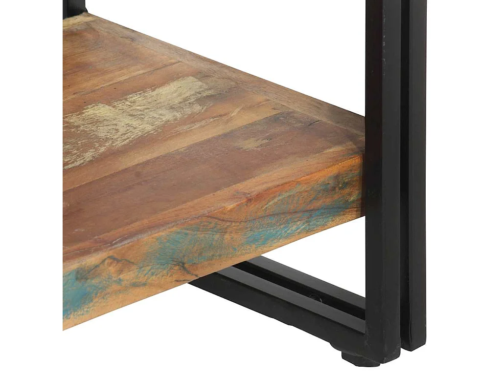 Estantería de 5 niveles madera maciza reciclada 140x30x180 cm