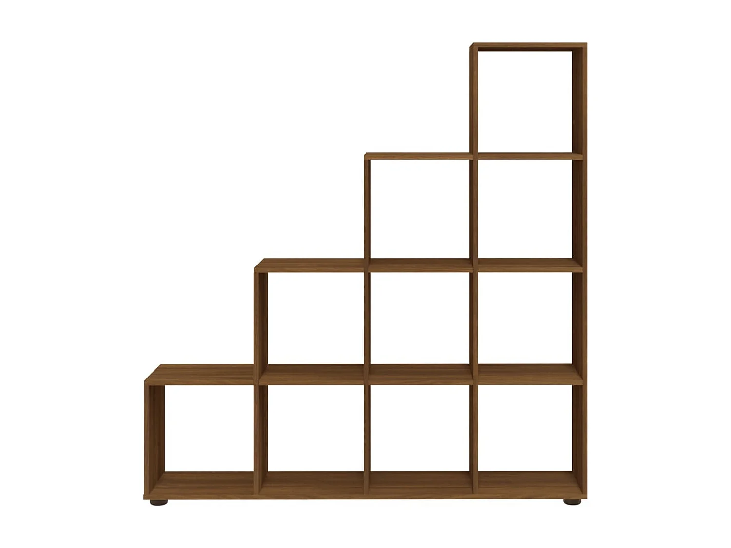 Estante escada derivados de madeira 142 cm carvalho castanho