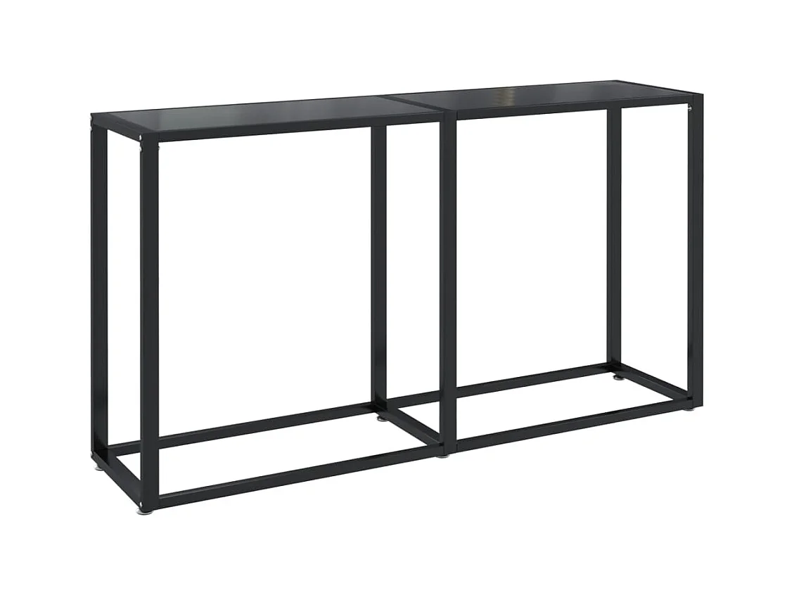 Konsolentisch Schwarz 140x35x75,5 cm Hartglas