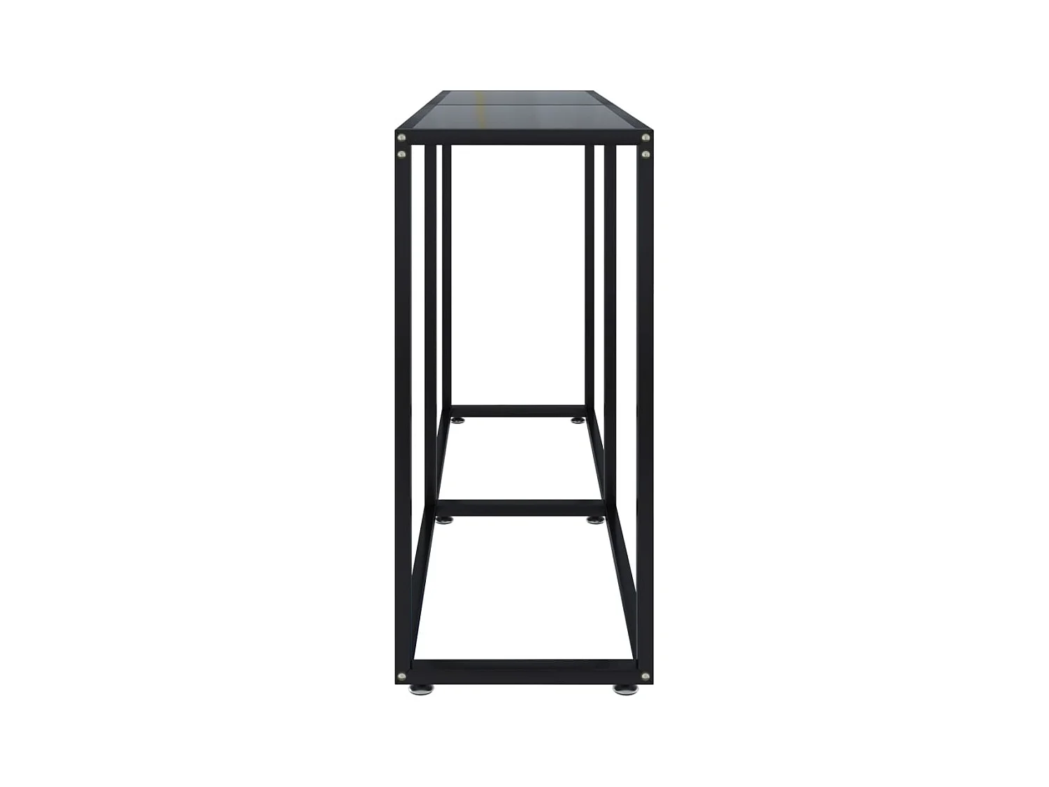 Konsolentisch Schwarz 140x35x75,5 cm Hartglas
