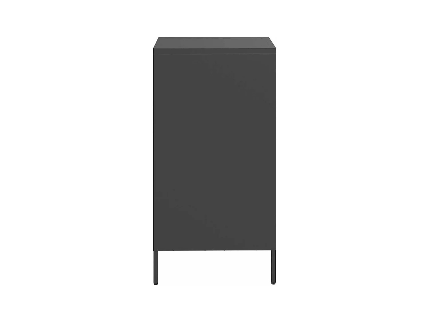 Buffet noir 35x39x73,5 cm acier laminé à froid