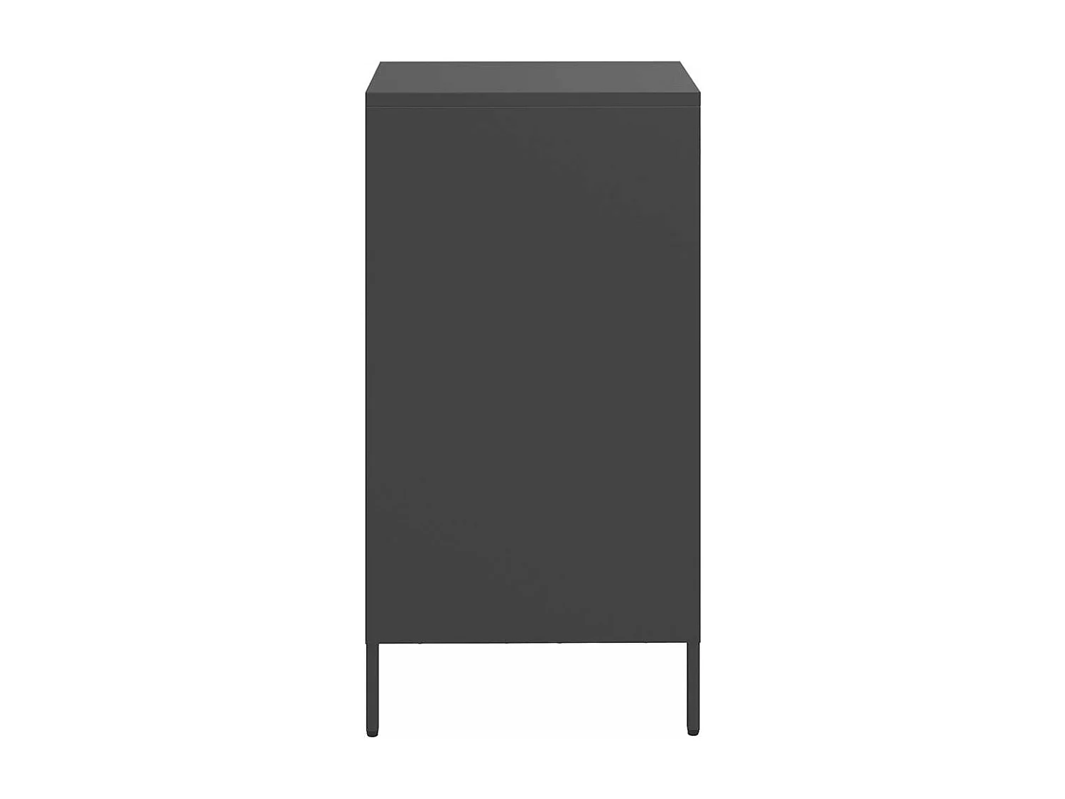 Buffet noir 35x39x73,5 cm acier laminé à froid