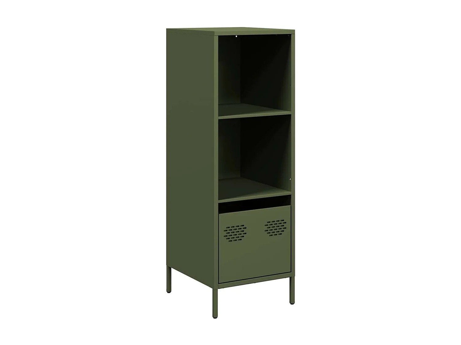 Buffet vert olive 35x39x103,5 cm acier