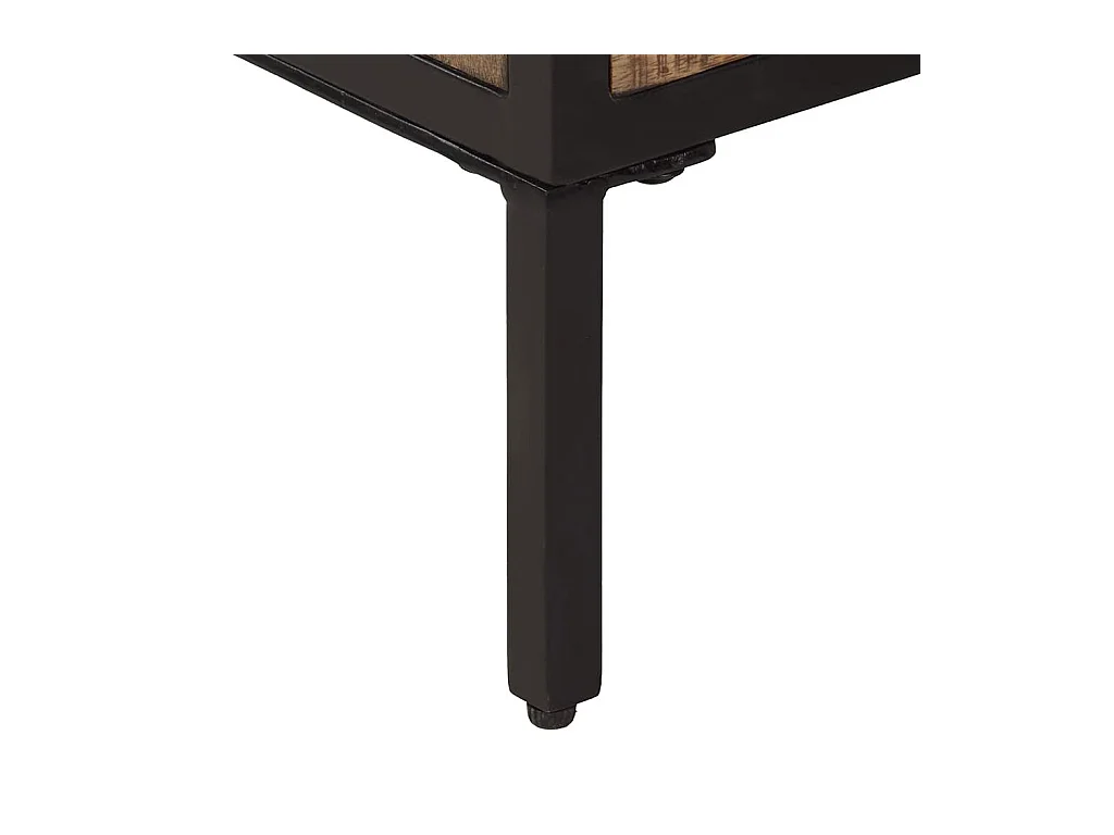 Buffets 2 pcs 70x35x70 cm bois de manguier brut massif