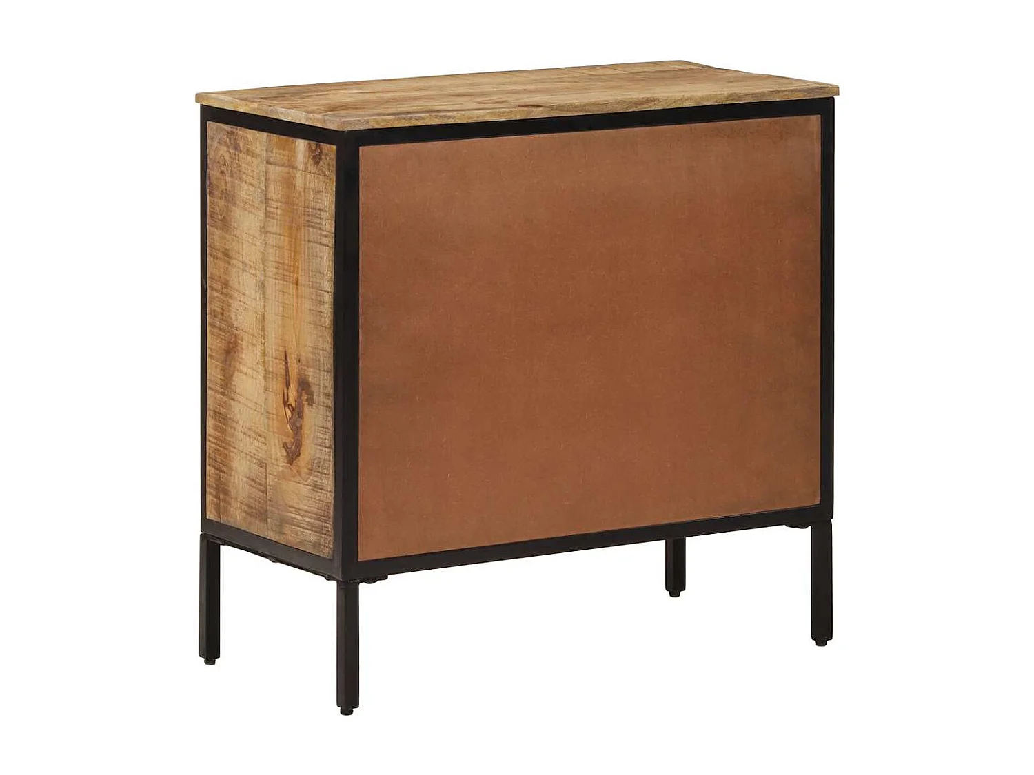 Buffets 2 pcs 70x35x70 cm bois de manguier brut massif