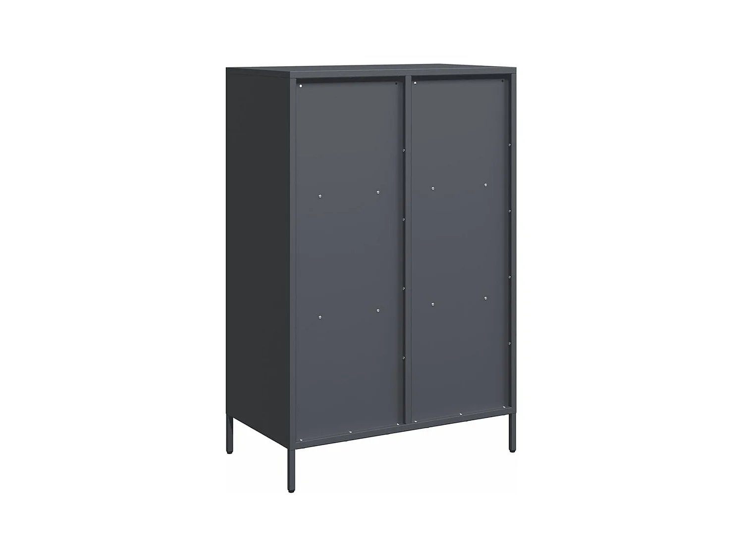 Credenza Antracite 68x39x103,5 cm Acciaio