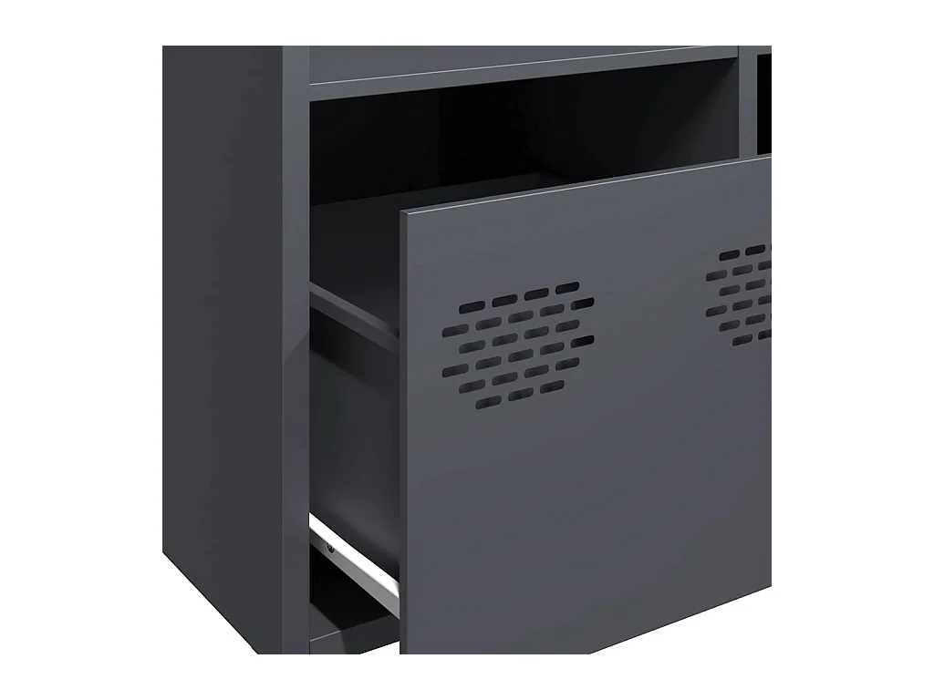 Credenza Antracite 68x39x103,5 cm Acciaio
