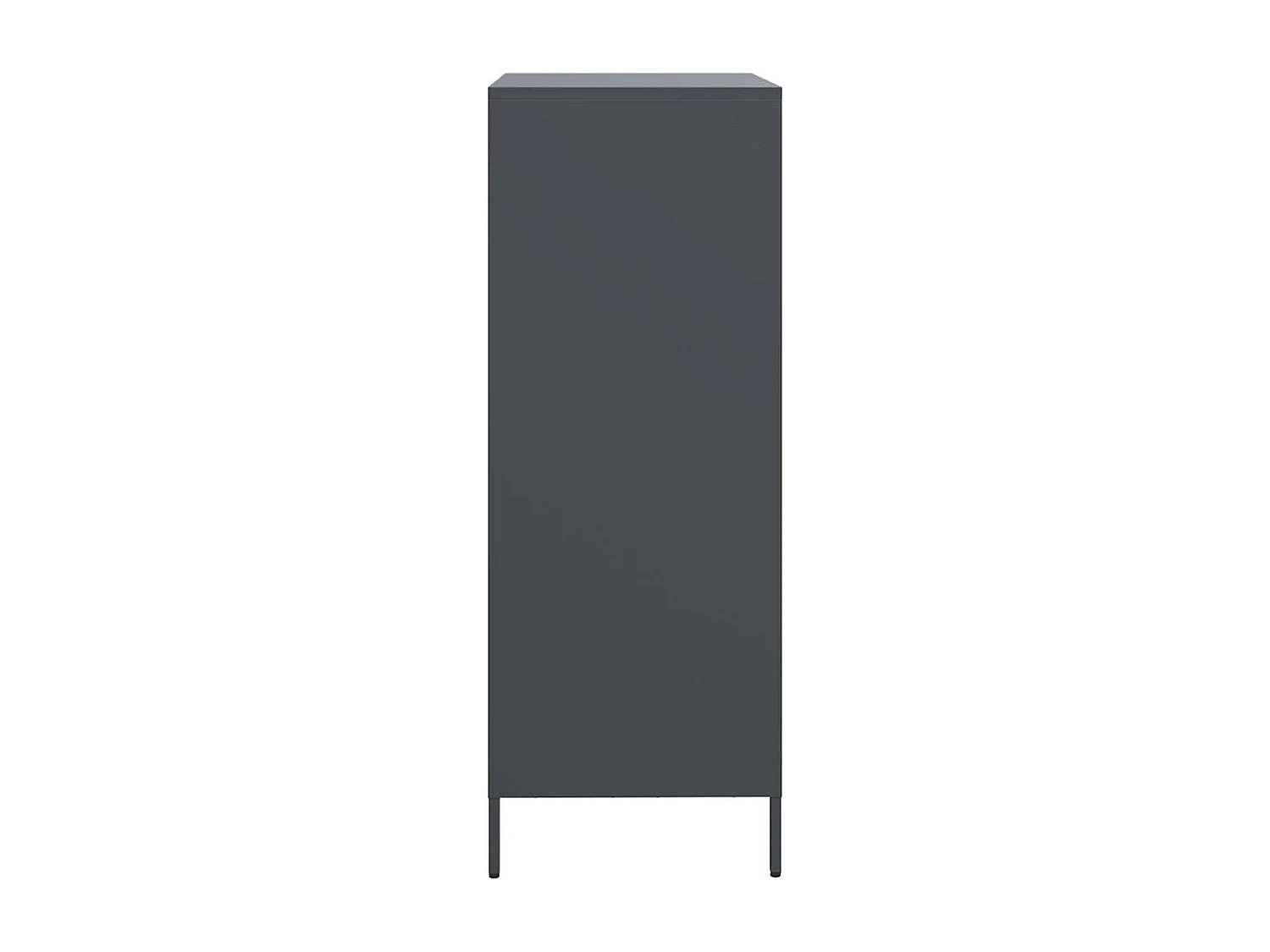 Highboard Anthrazit 68x39x103,5 cm Stahl