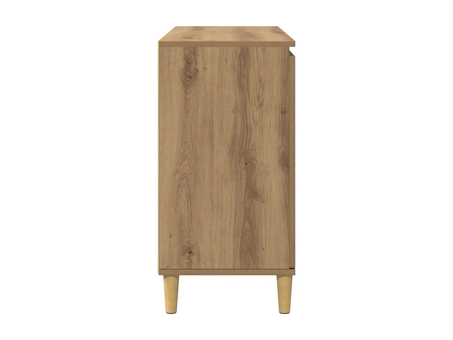 Buffet chêne artisanal 102x35x70 cm bois d'ingénierie