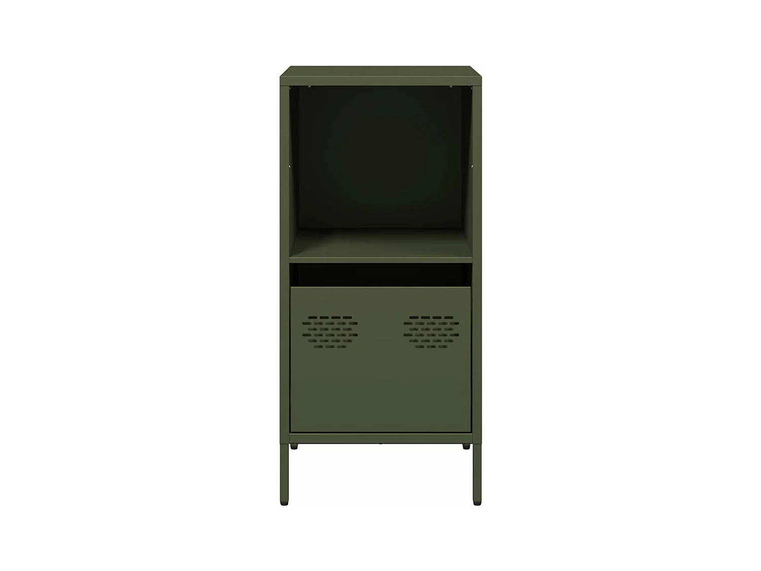 Buffet vert olive 35x39x73,5 cm acier laminé à froid