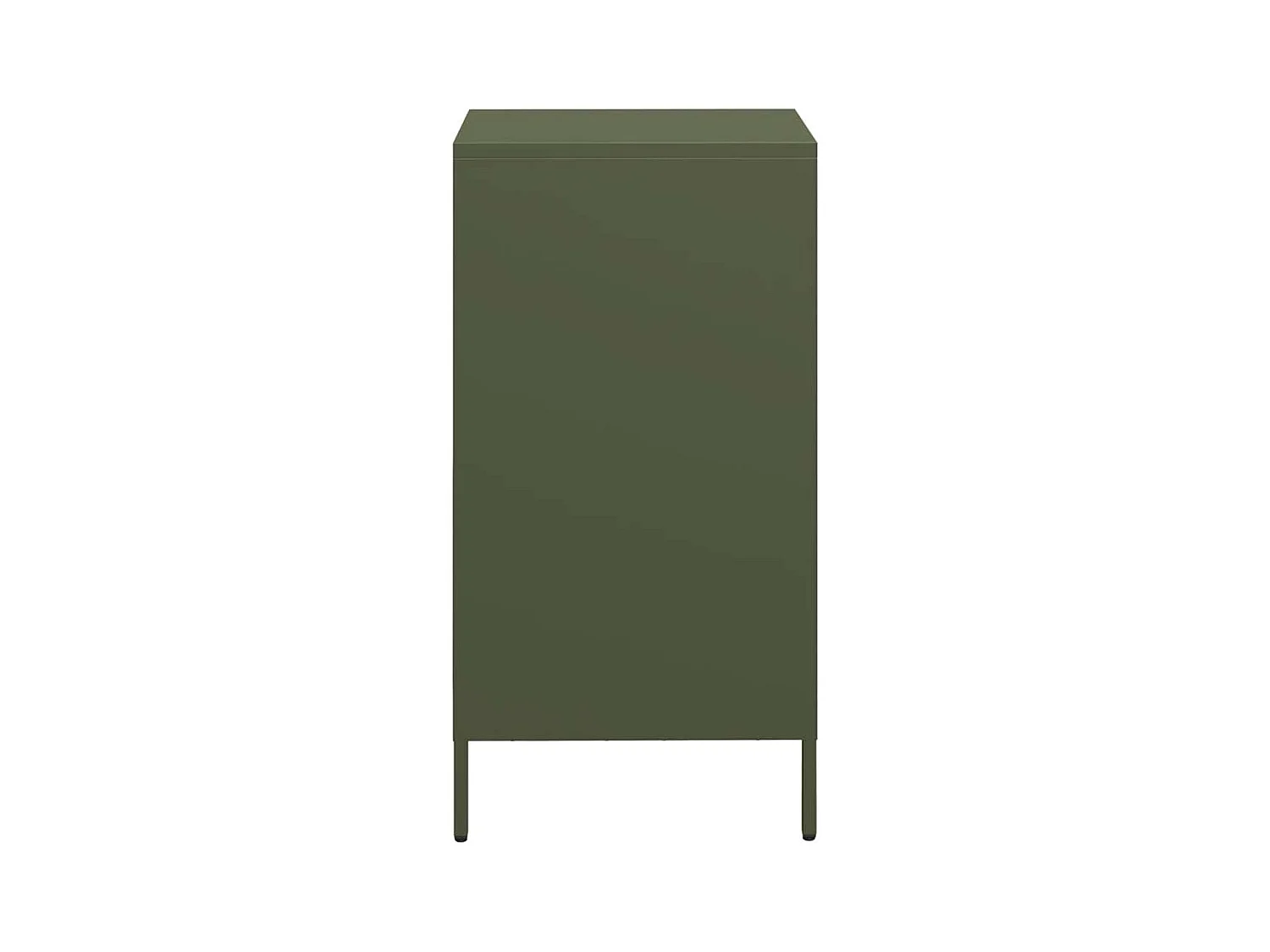 Buffet vert olive 35x39x73,5 cm acier laminé à froid