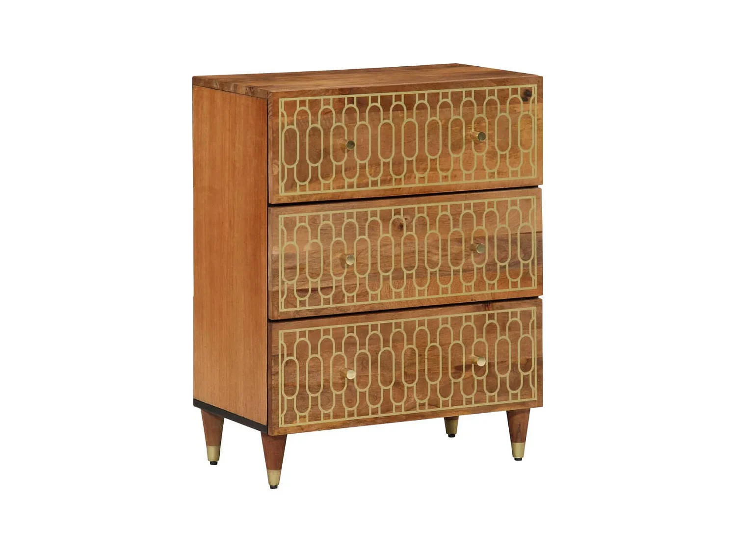 Móvel de apoio 60x33x75 cm madeira de mangueira maciça