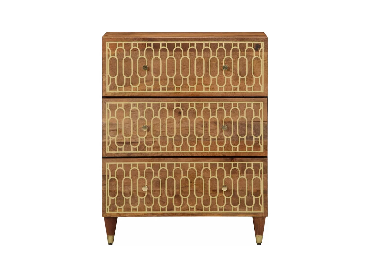 Móvel de apoio 60x33x75 cm madeira de mangueira maciça