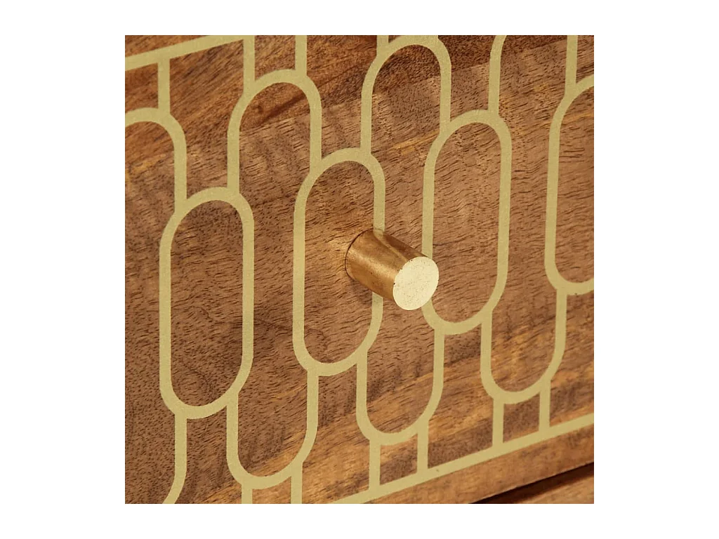 Móvel de apoio 60x33x75 cm madeira de mangueira maciça