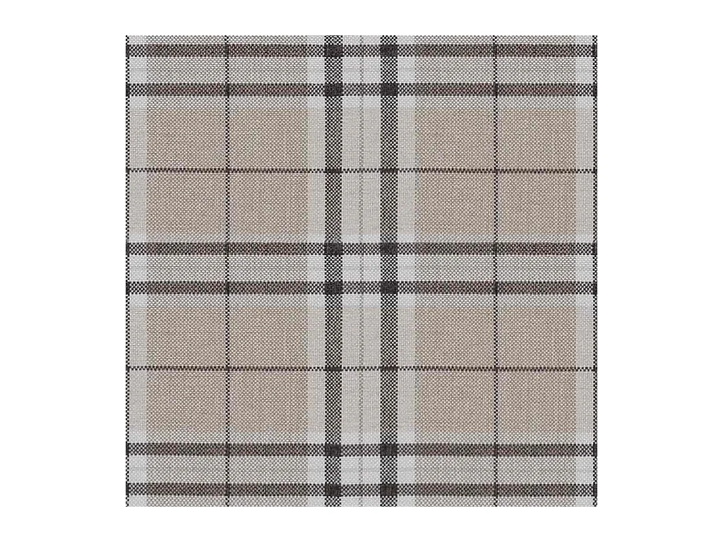 Fauteuil met kussen stof crème