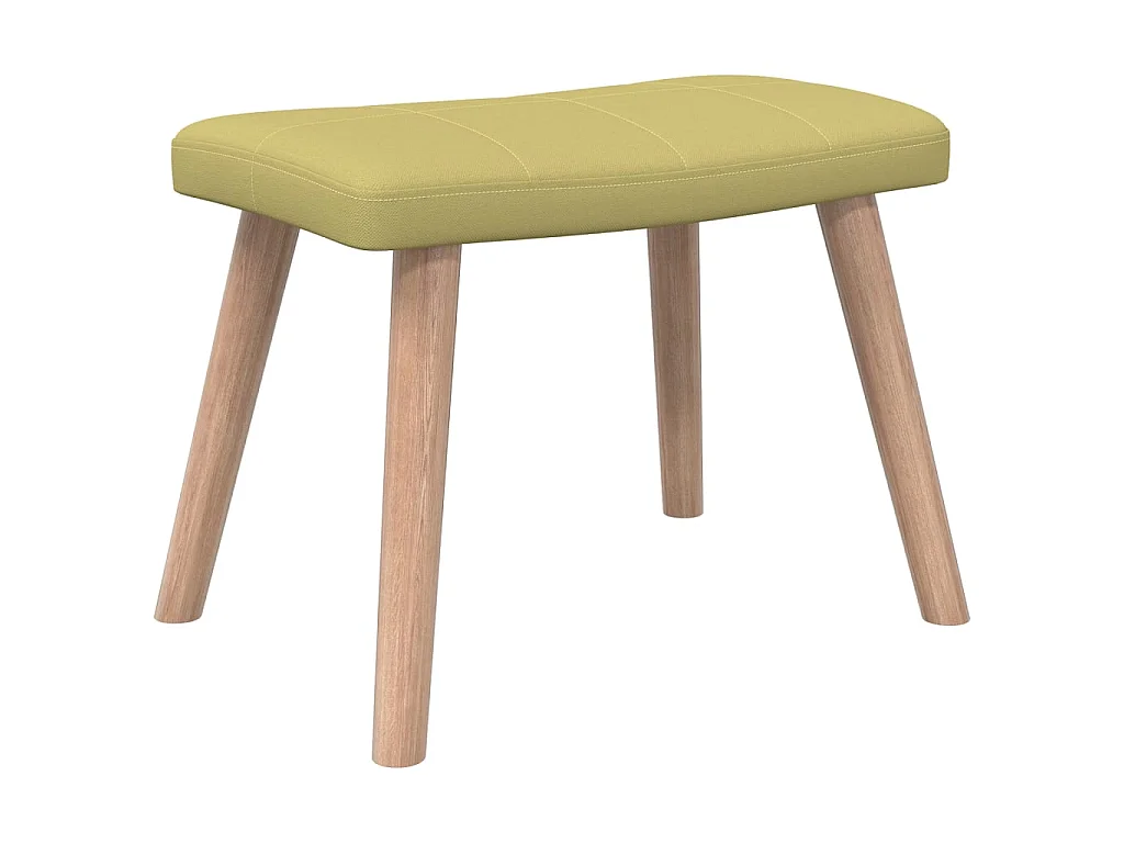 Relaxsessel mit Hocker Grün Stoff