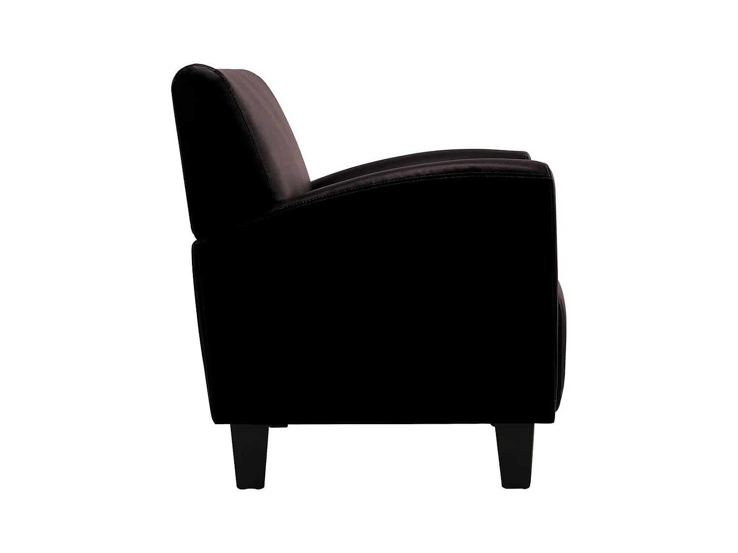 Chaise de canapé Marron foncé Similicuir