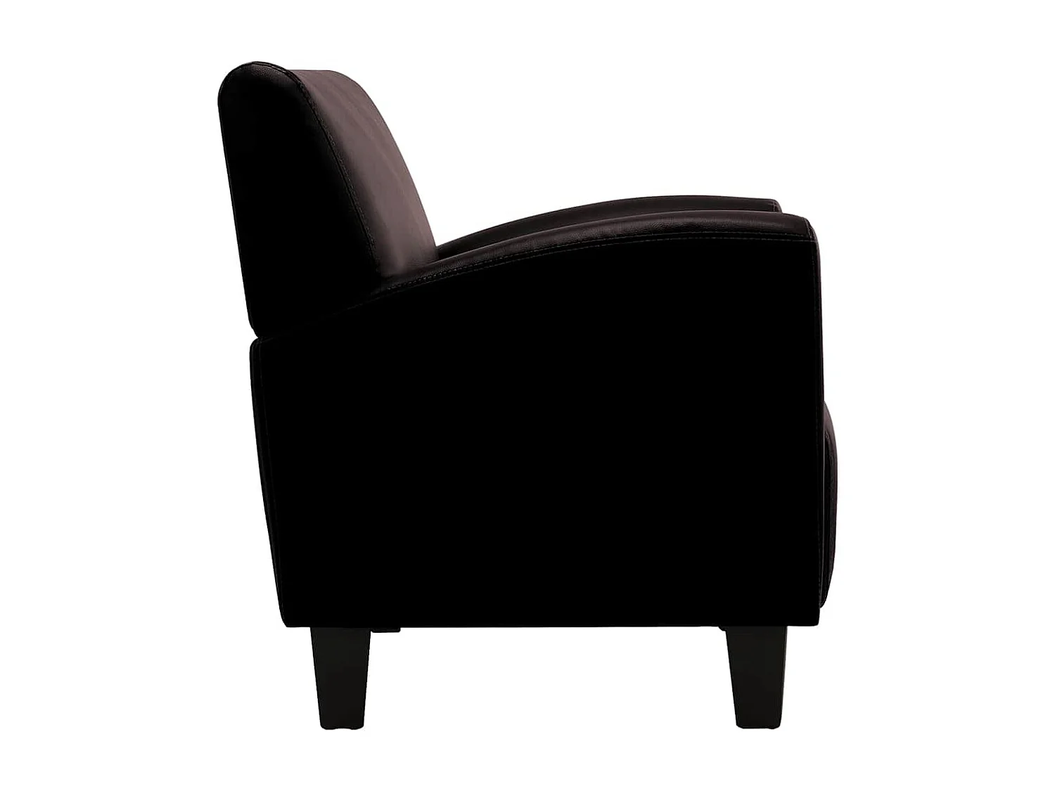 Chaise de canapé Marron foncé Similicuir