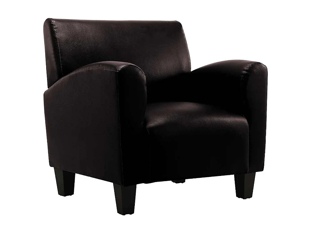 Chaise de canapé Marron foncé Similicuir