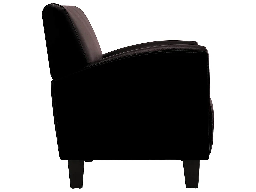 Sessel Dunkelbraun Kunstleder