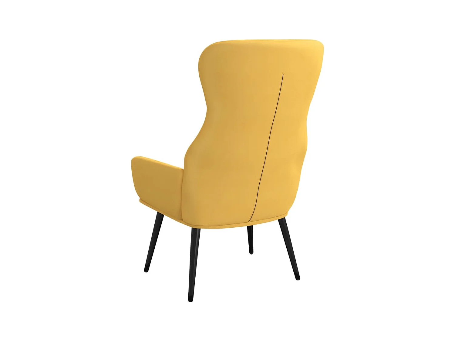 Chaise de relaxation Jaune moutarde Tissu