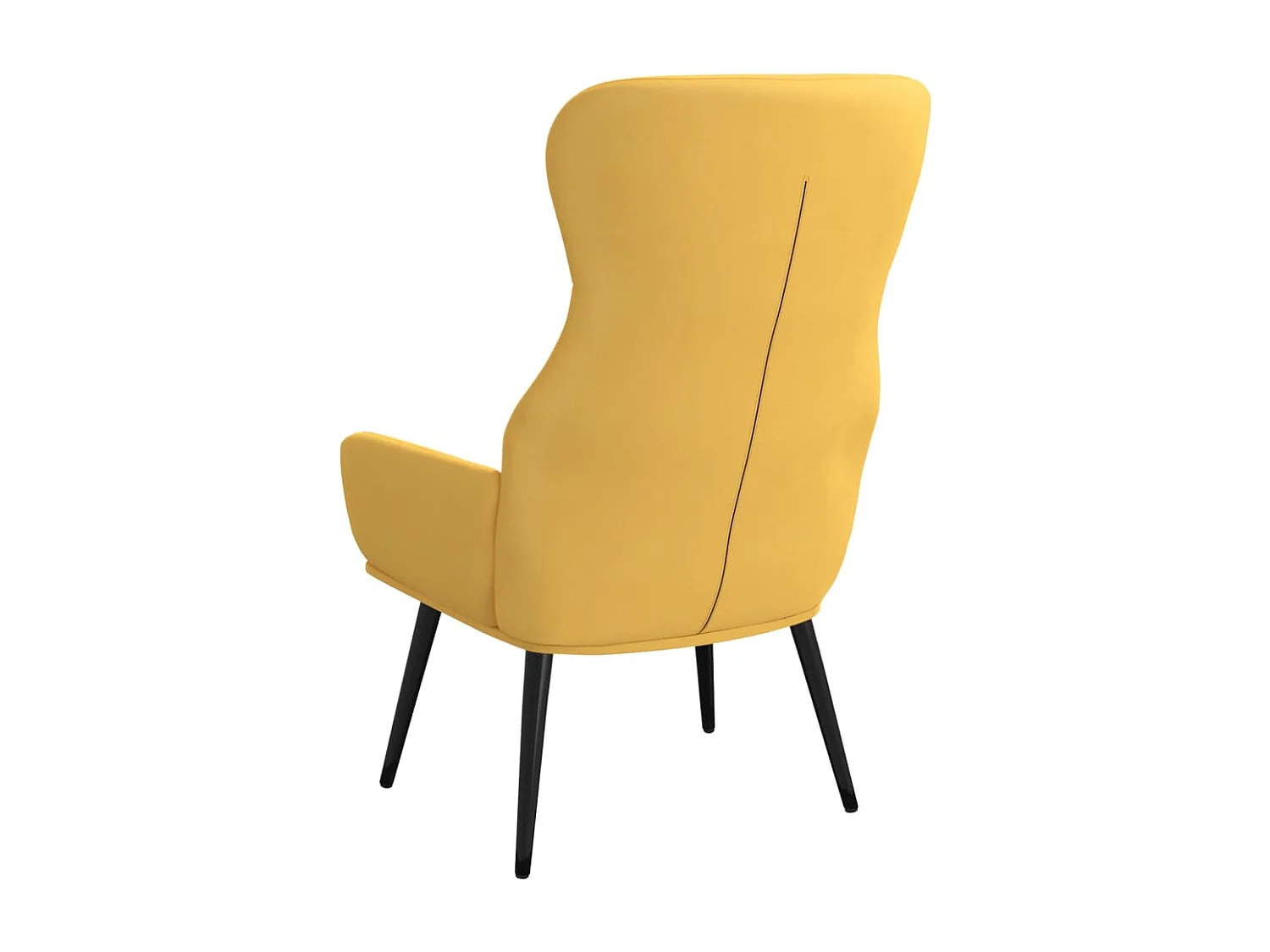 Chaise de relaxation Jaune moutarde Tissu