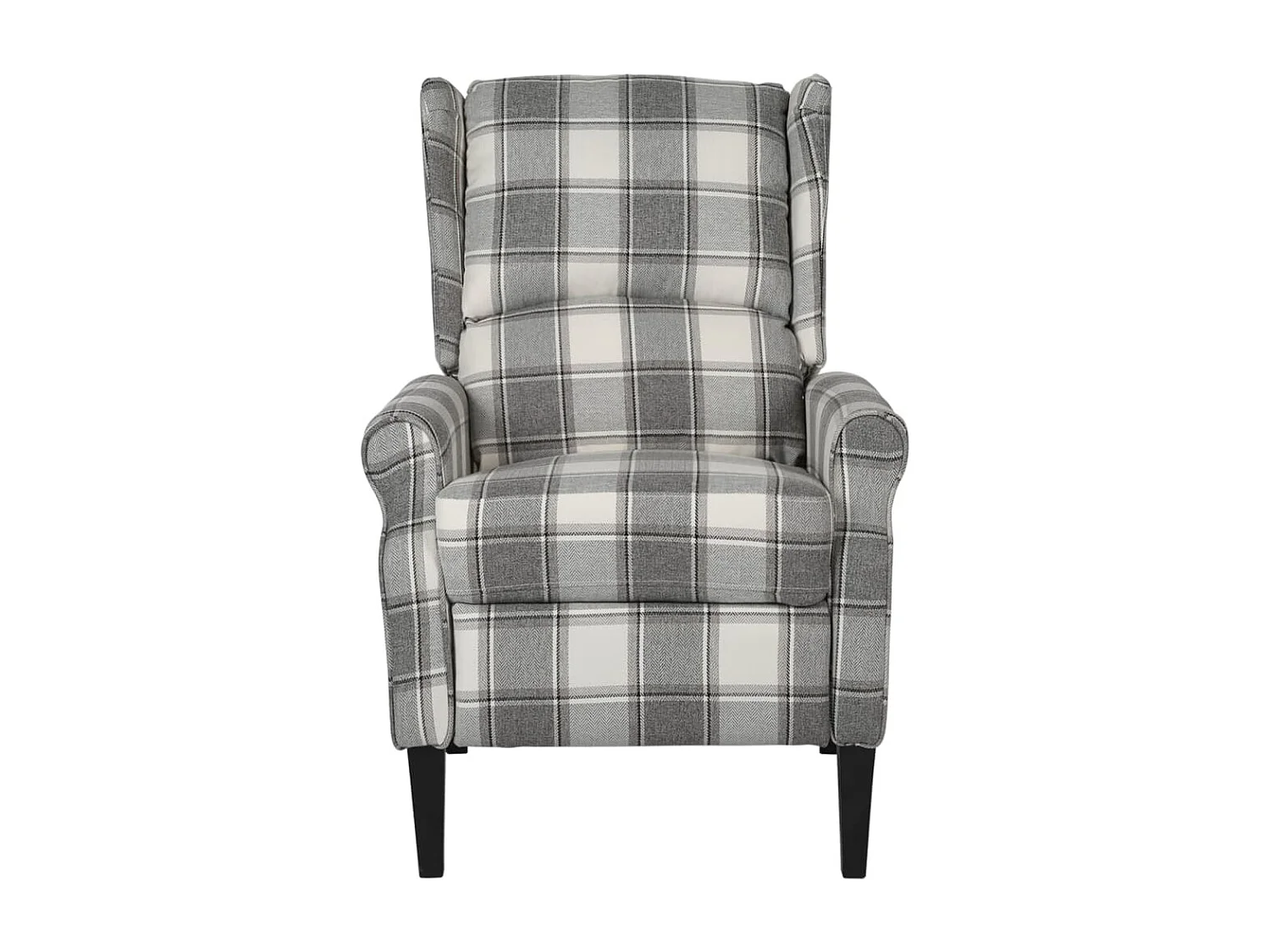Fauteuil inclinable Gris blanc Tissu