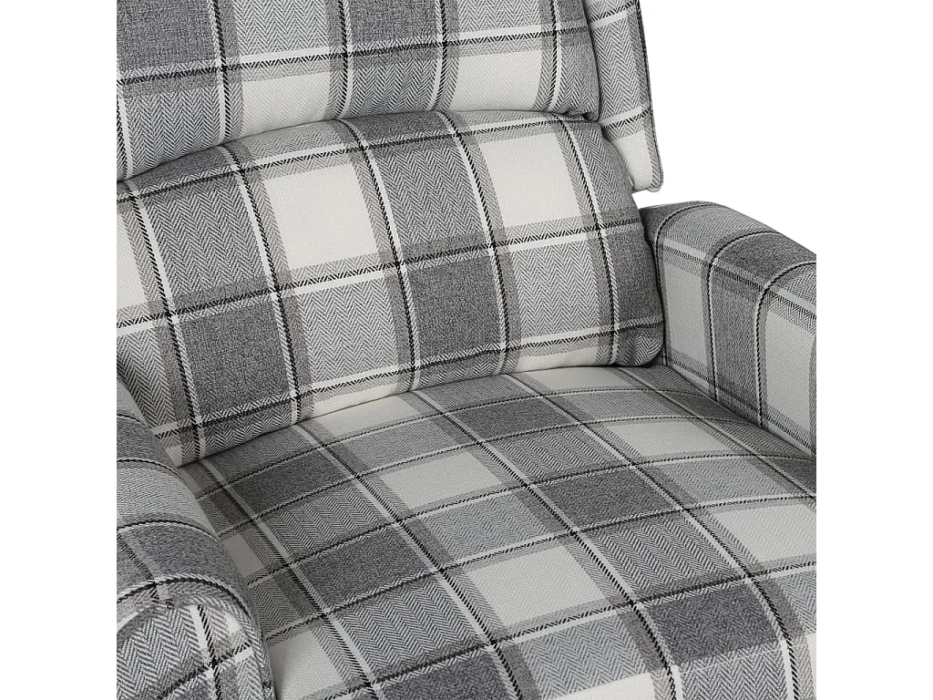 Fauteuil inclinable Gris blanc Tissu