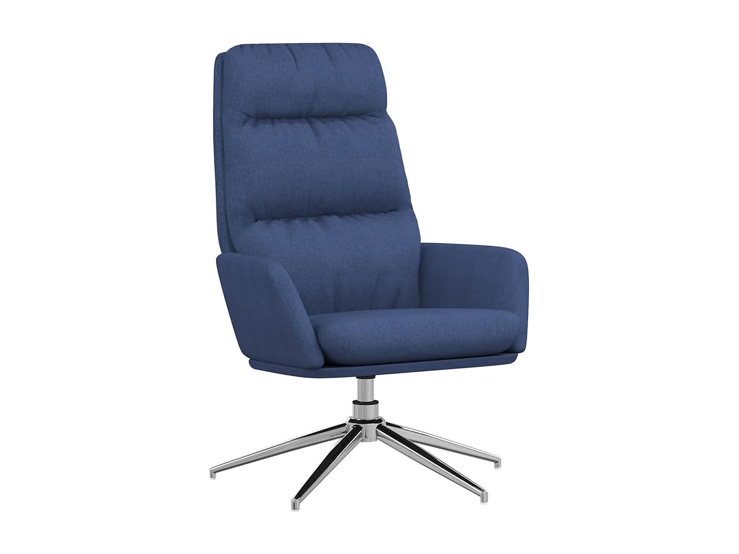 Chaise de relaxation Bleu Tissu