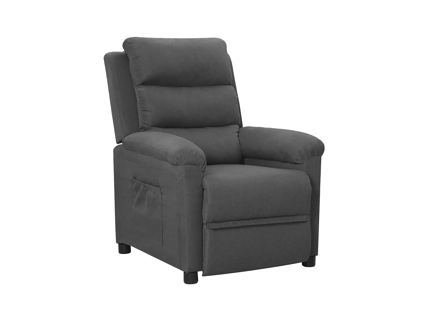 Fauteuil inclinable Gris foncé Tissu