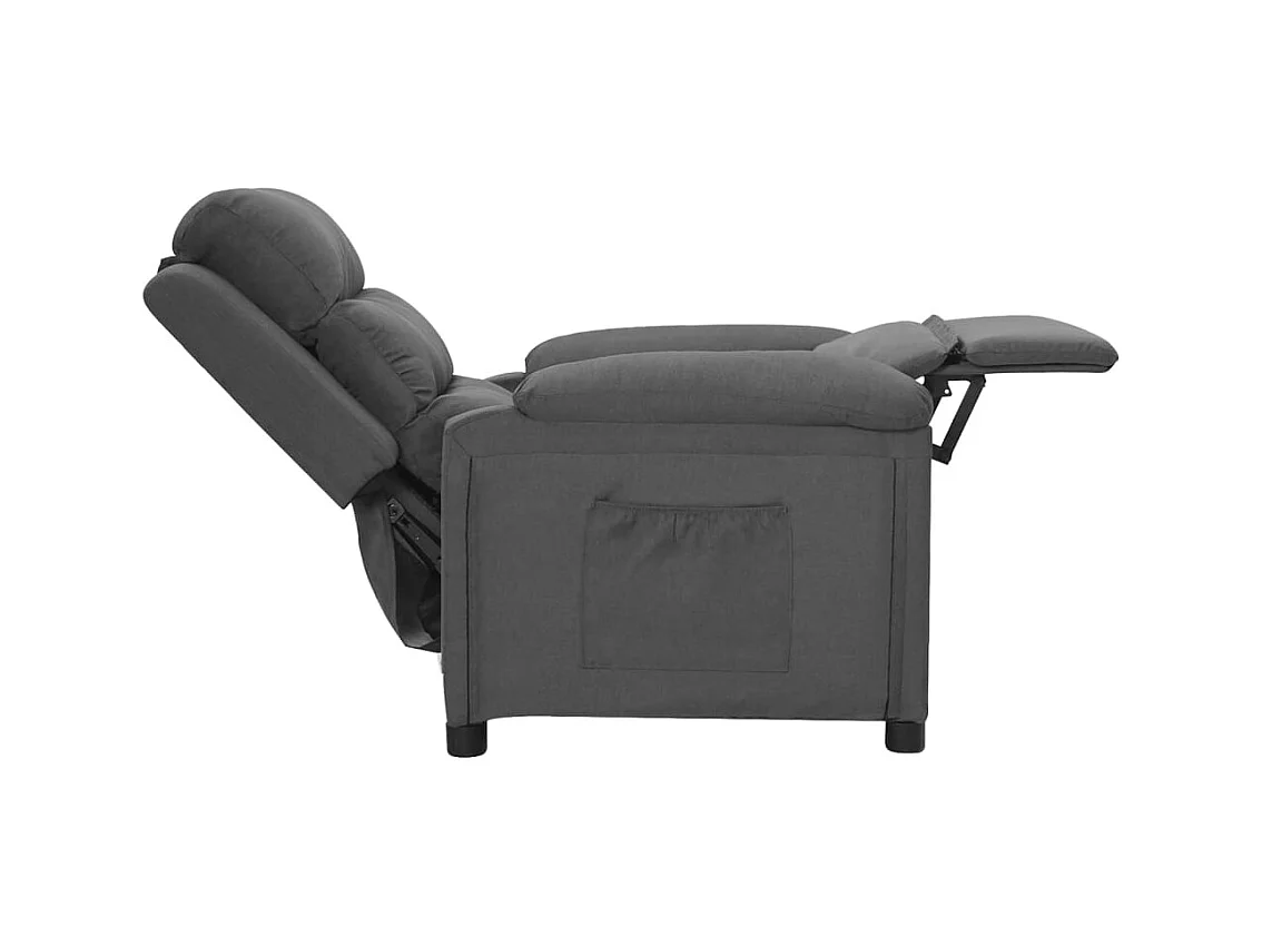 Fauteuil inclinable Gris foncé Tissu