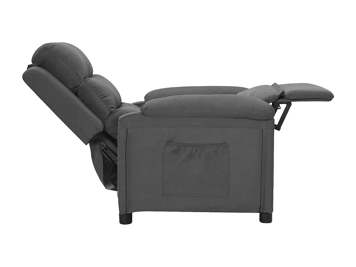 Fauteuil inclinable Gris foncé Tissu