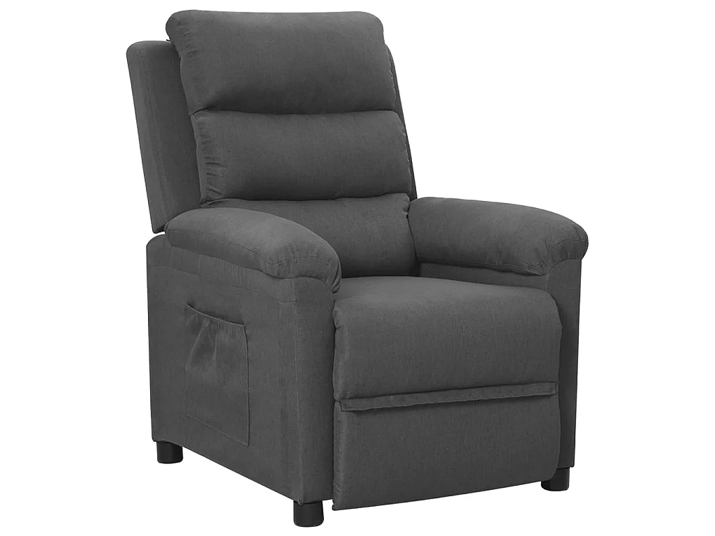 Fauteuil inclinable Gris foncé Tissu