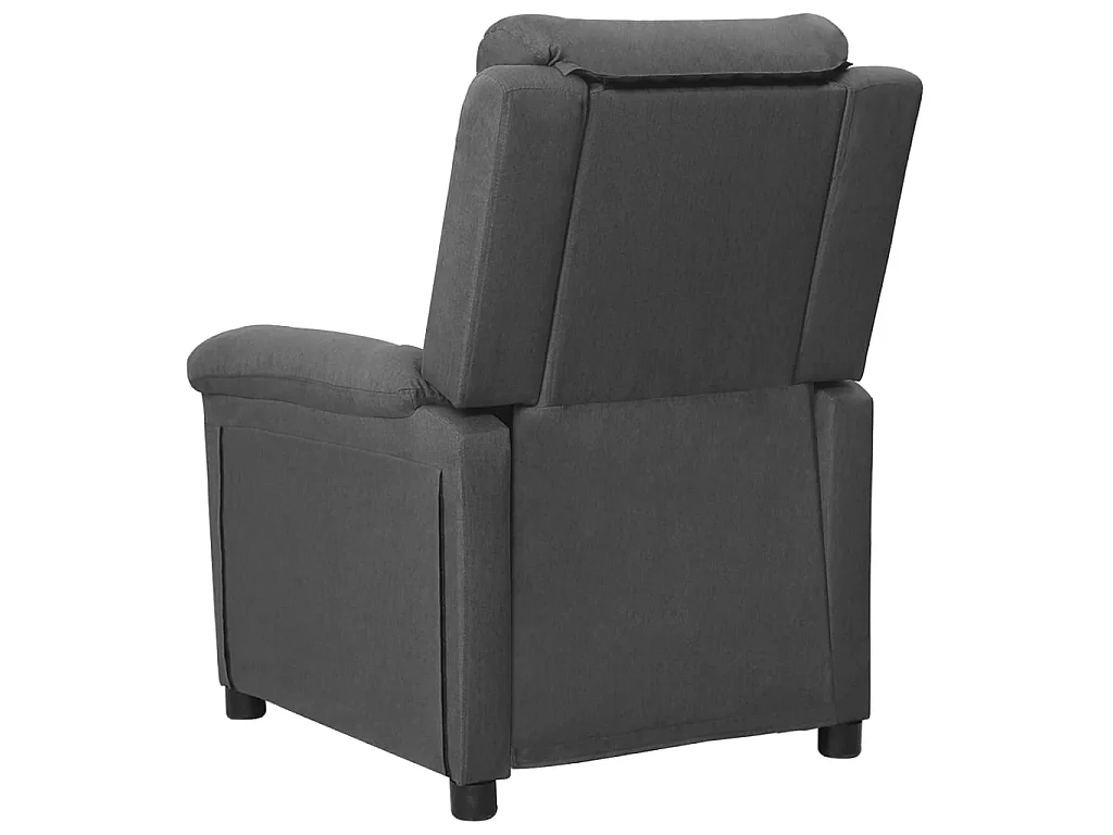 Fauteuil inclinable Gris foncé Tissu
