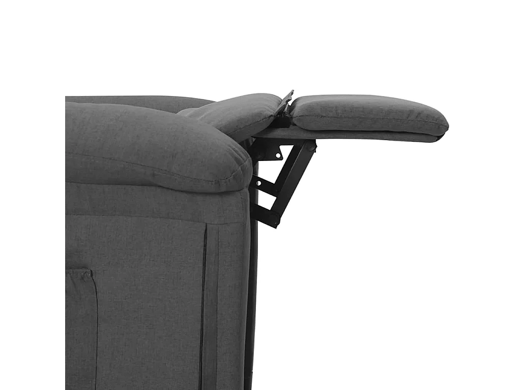 Fauteuil inclinable Gris foncé Tissu