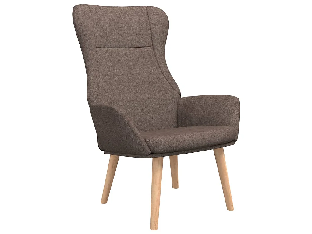 Chaise de relaxation Taupe Tissu