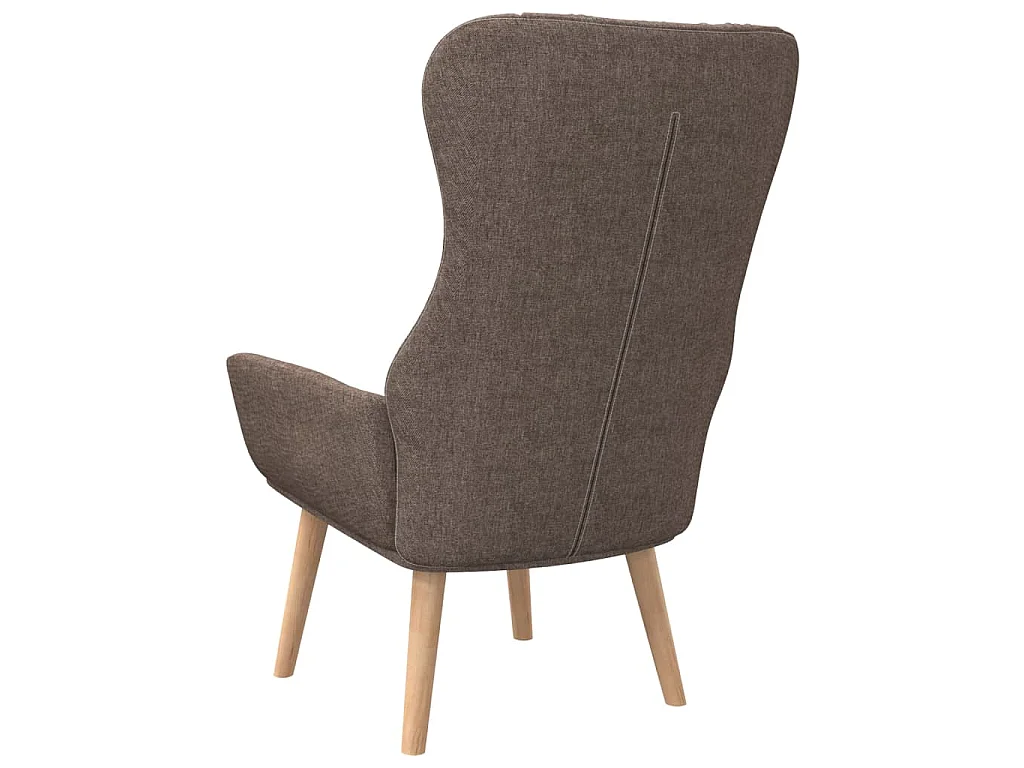 Chaise de relaxation Taupe Tissu
