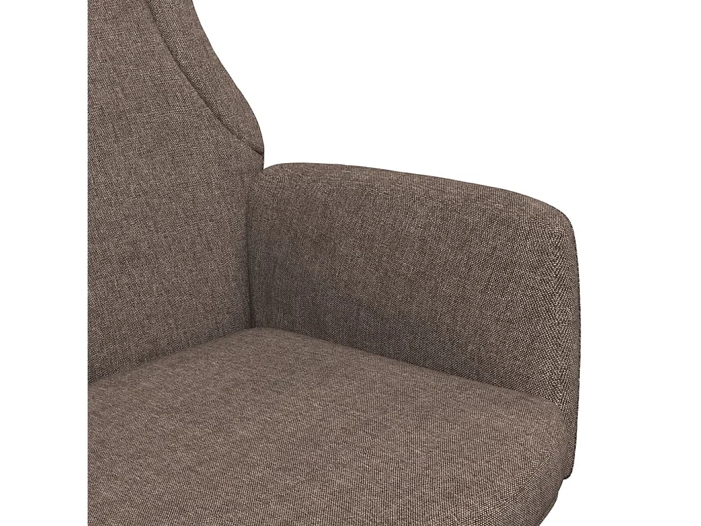 Chaise de relaxation Taupe Tissu