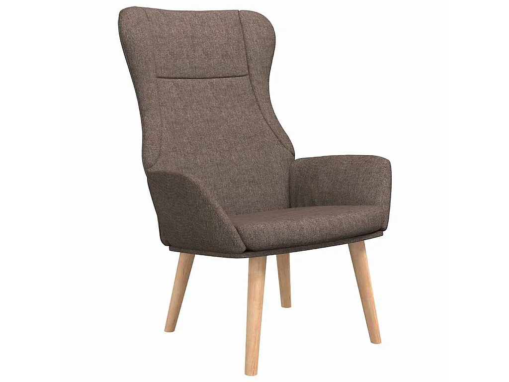 Chaise de relaxation Taupe Tissu