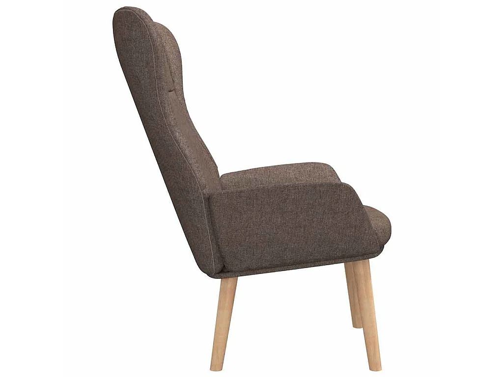 Chaise de relaxation Taupe Tissu