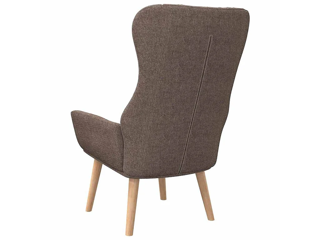 Chaise de relaxation Taupe Tissu