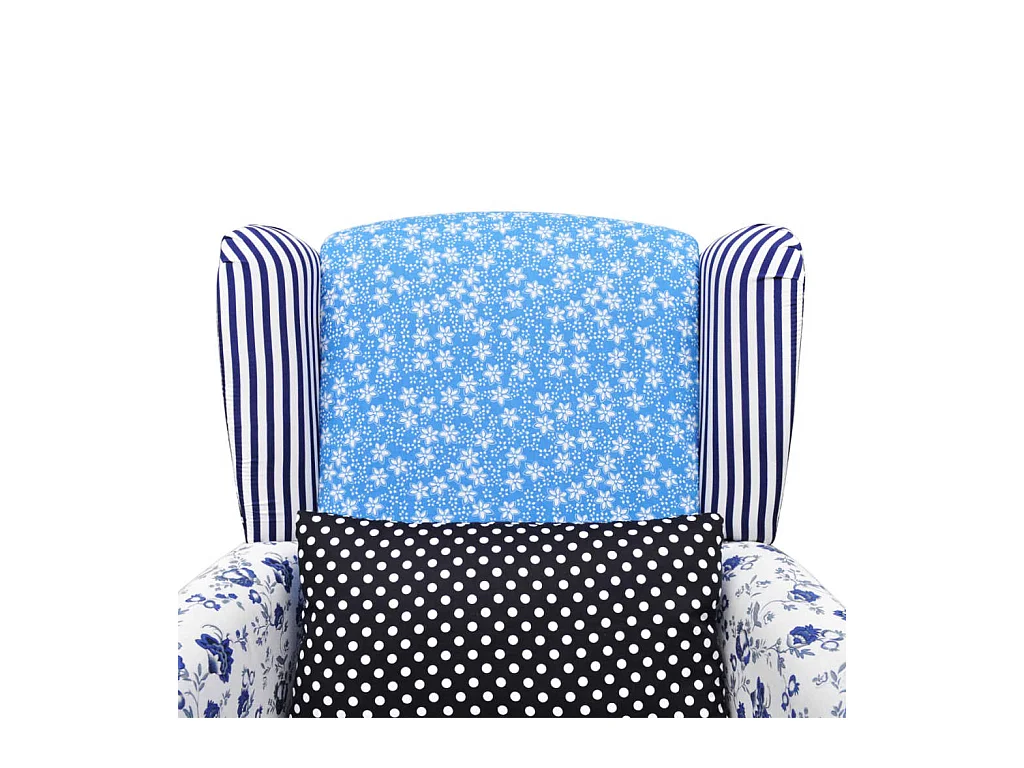 Fauteuil avec design de patchwork Tissu